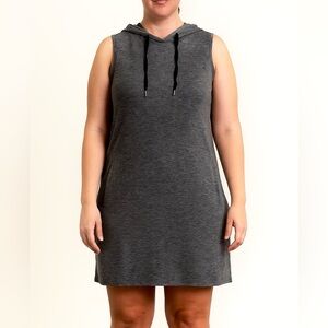 Hyba Hooded Tank Dress with Pockets Sz XL